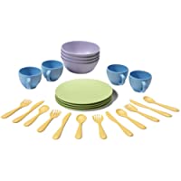 Green Toys - Set de platos- vasos y cubiertos (DSH01R)
